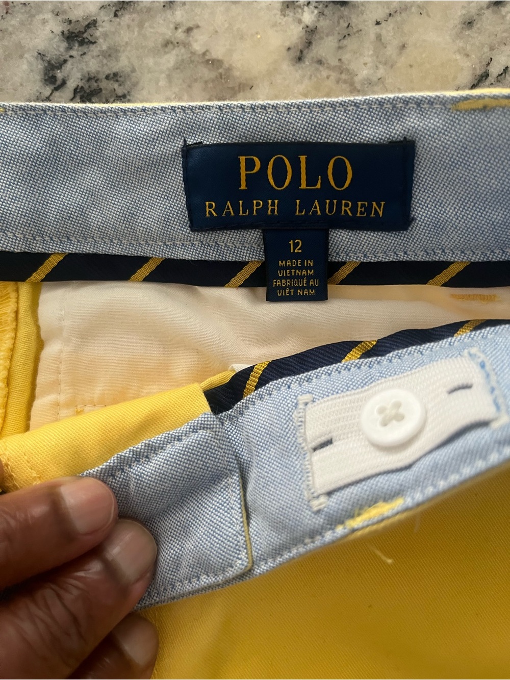Polo by Ralph Lauren BOYS Yellow Chino SHORTS - Picture 3 of 5